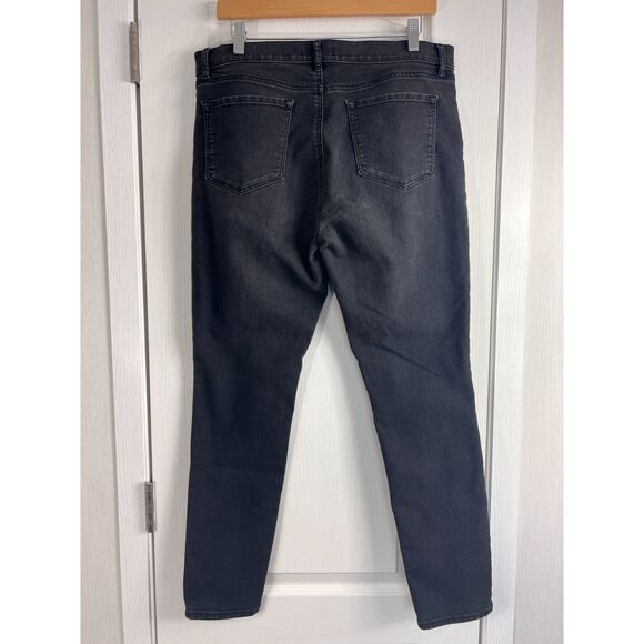 LOFT Women's Modern Skinny Jeans Black Wash Cotton Polyester Blend Size 31 / 12 - Picture 2 of 9